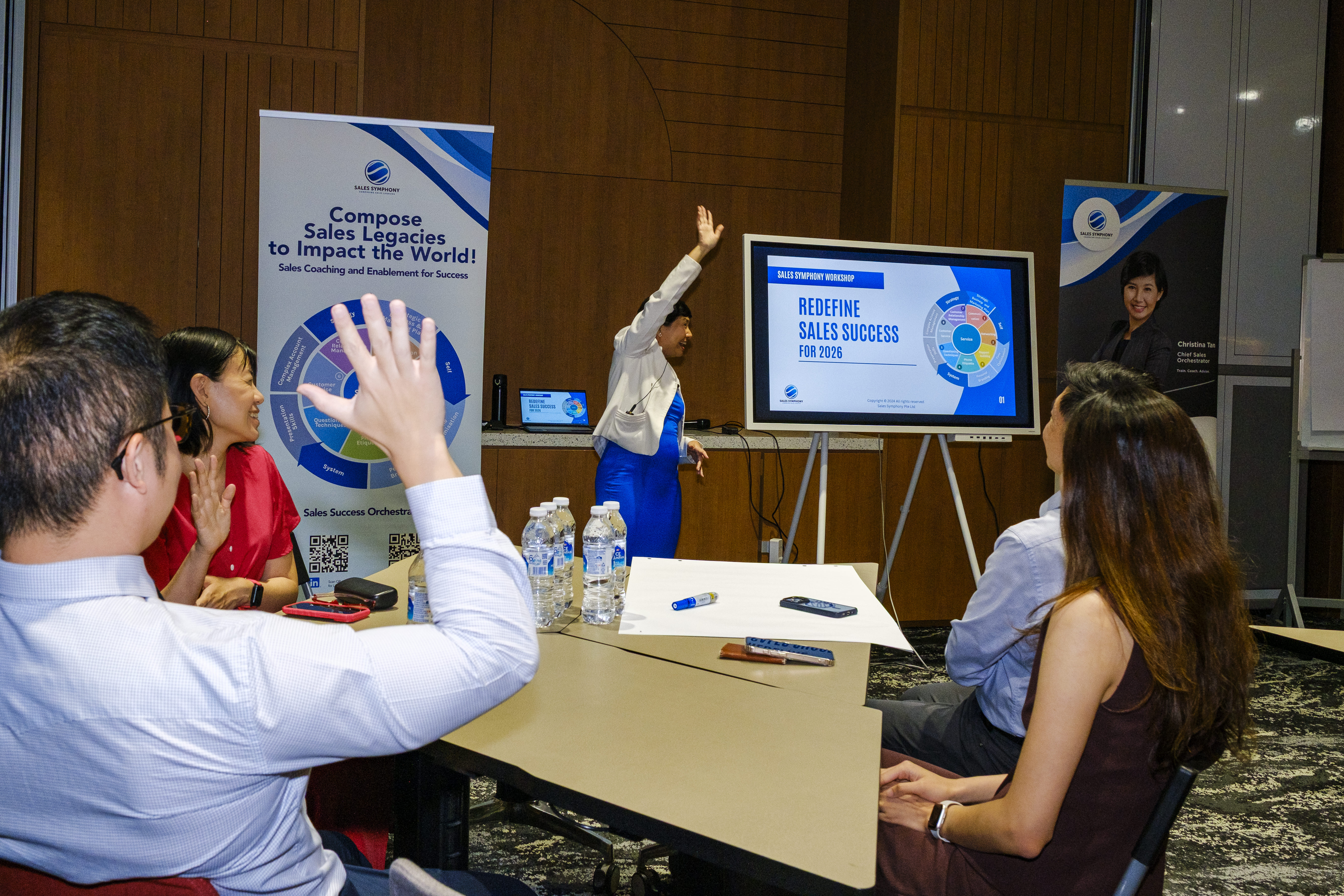 Christina Tan conducting a workshop